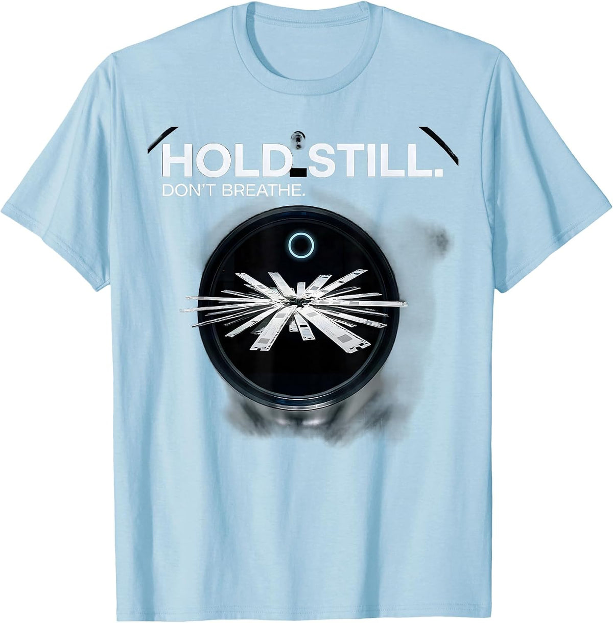 Men's Hold Still Don't Breathe Swiss International Radiologic T-Shirt - Baby Blue
