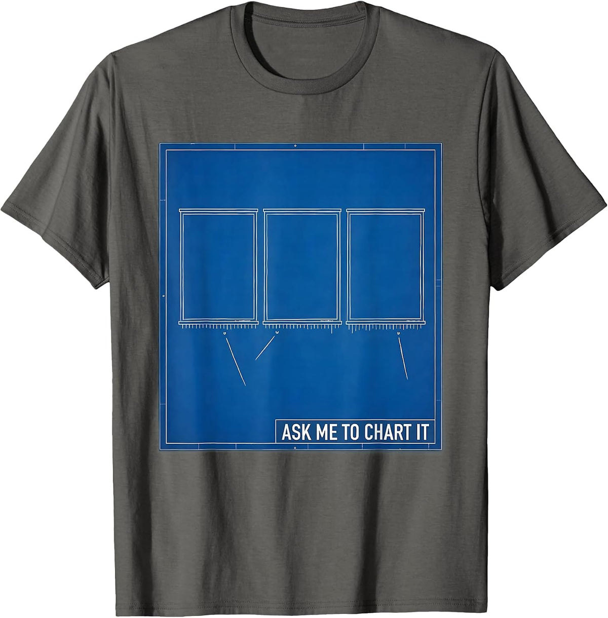 Men's Ask Me To Chart It Funny History Teacher Back To School T-Shirt - Asphalt Grey