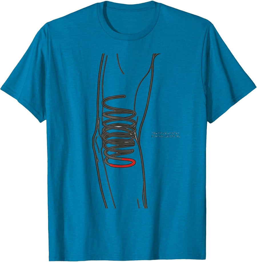 Your Muscle Knot Is My Coiled Spring Funny Massage Therapist T-Shirt - Sapphire Blue