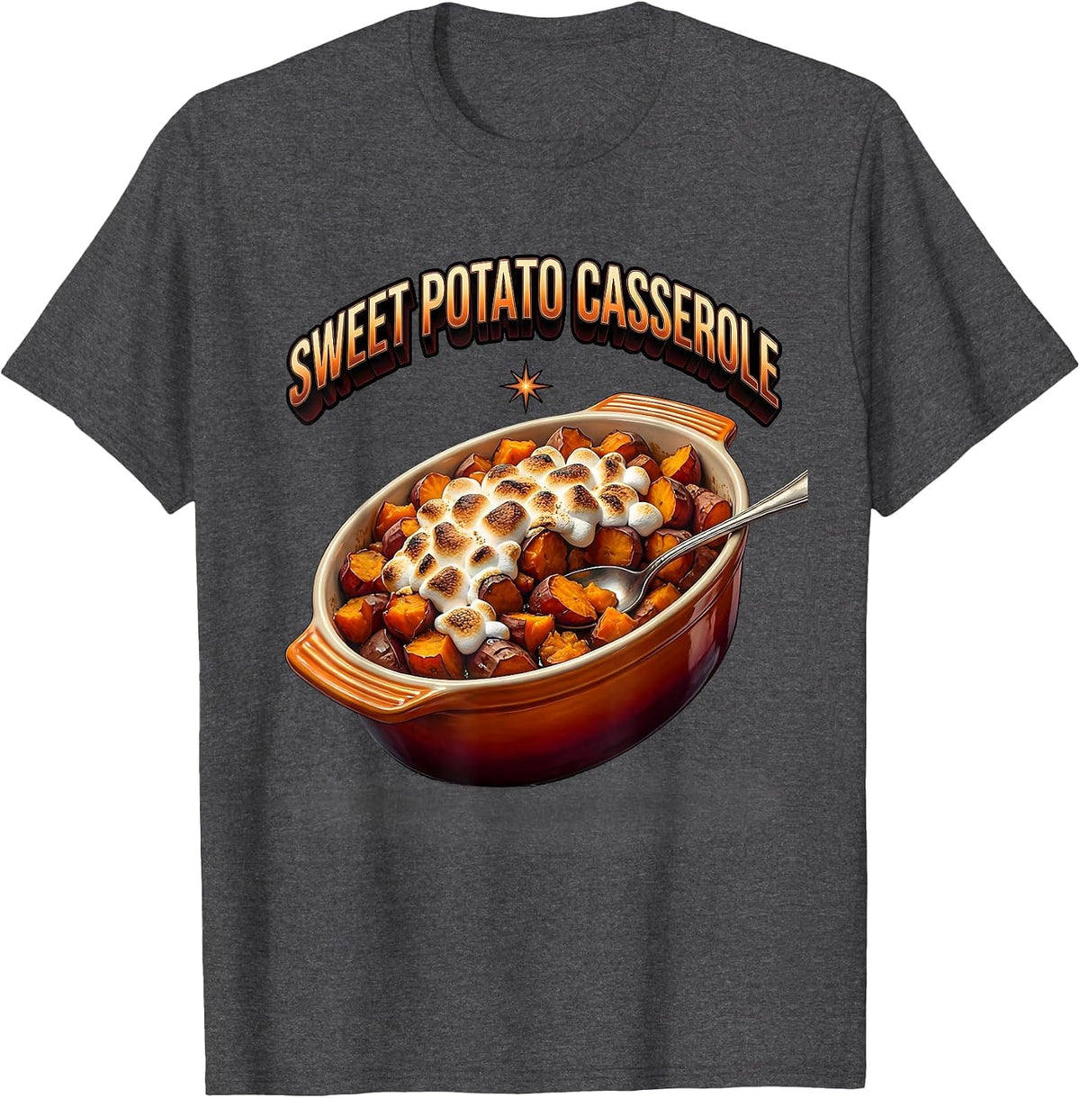 Sweet Potato Casserole Bootleg 90's Rap Rock Vintage Funny T-Shirt - Dark Heather Grey