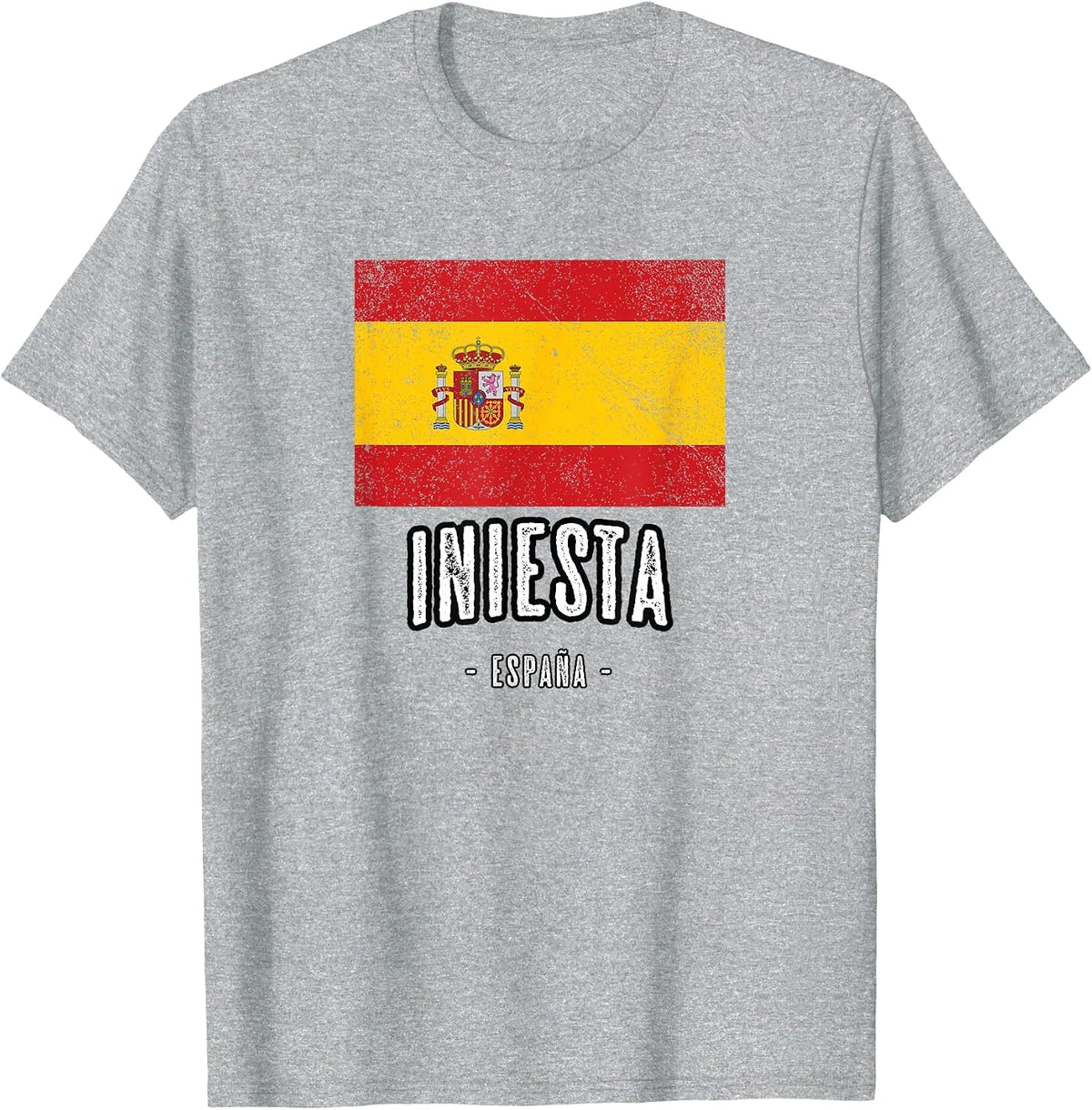 Iniesta Spain | ES Flag City - Bandera - T-Shirt - Heather Grey
