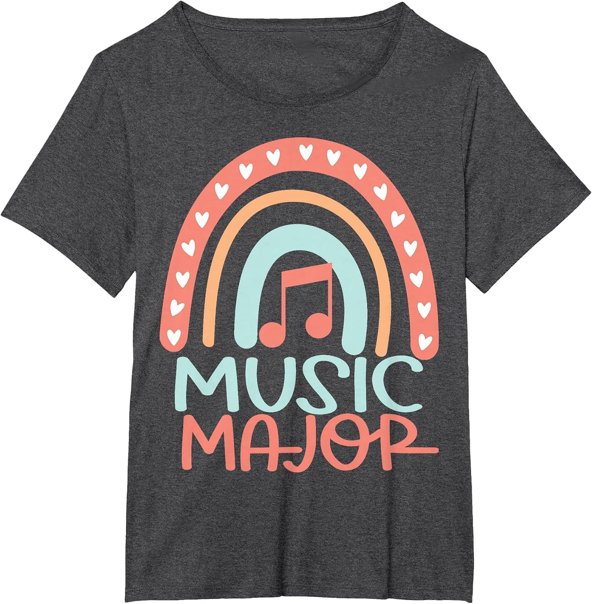 Music Major College T-Shirt - Dark Heather Grey