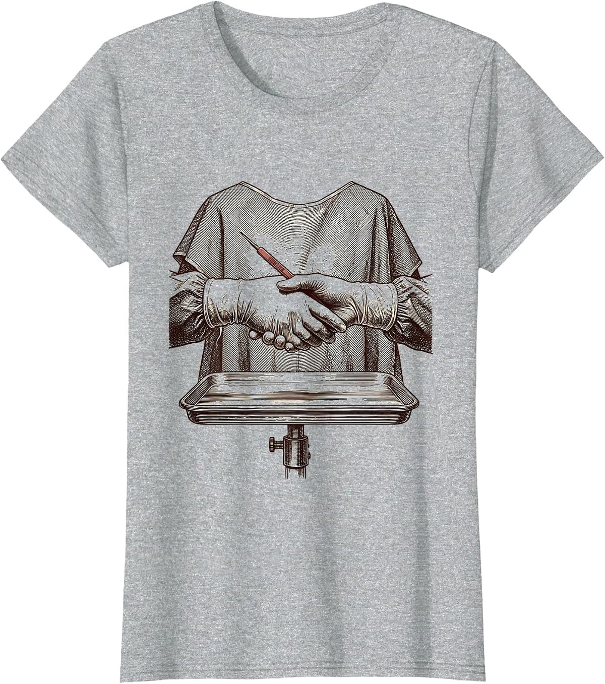 Precision Mayo Handoff Surgical Tech Pride T-Shirt - Heather Grey