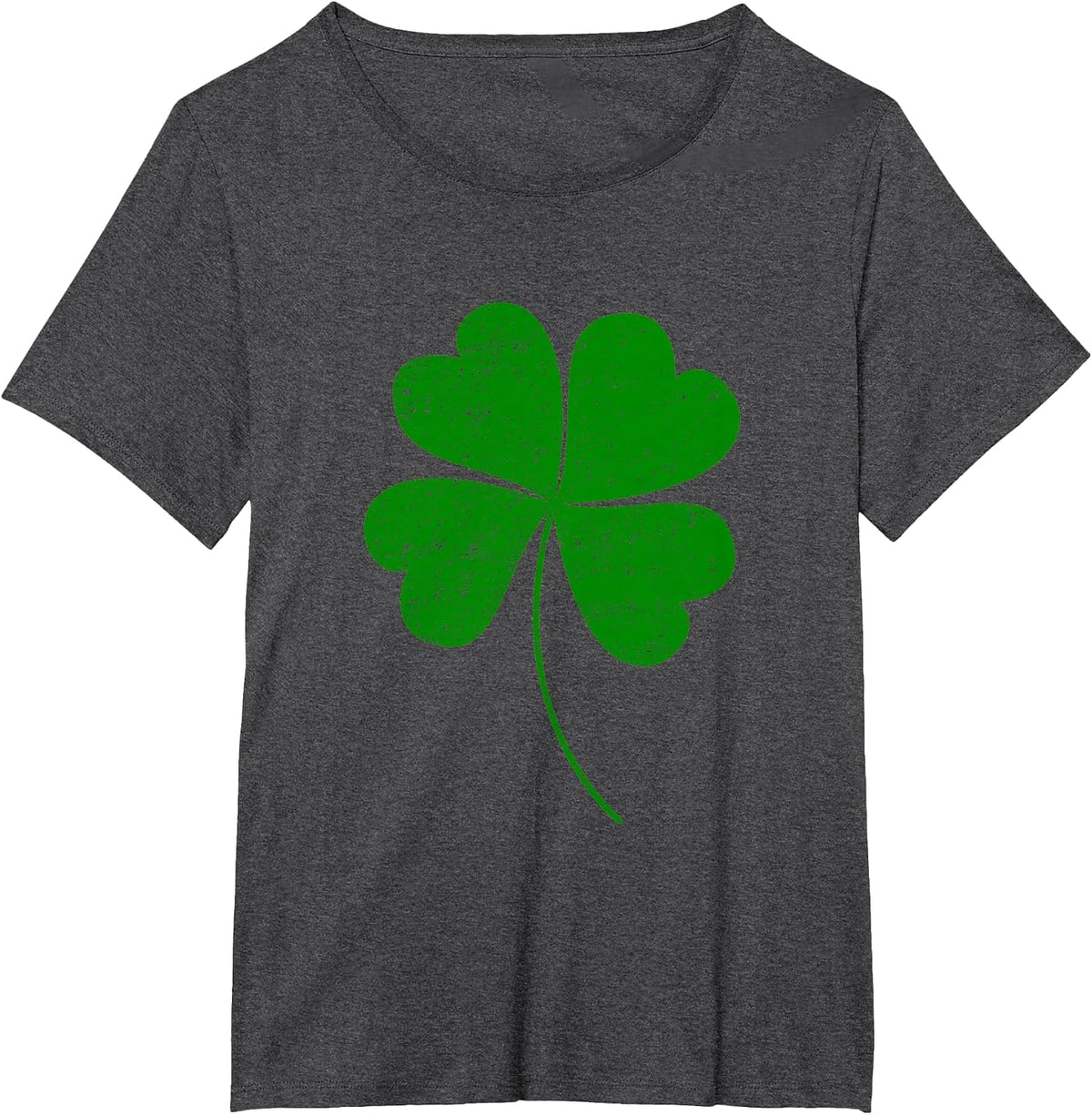 4 Leaf Clover T-Shirt - Dark Heather Grey