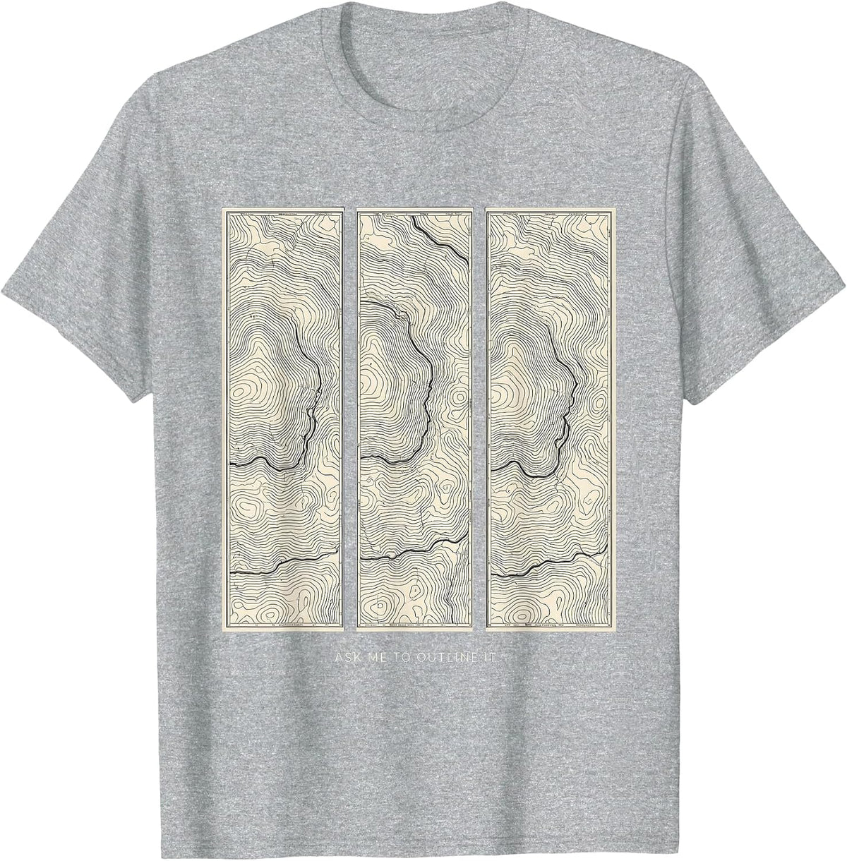 Men's Ask Me To Outline It Funny History Teacher Back To School T-Shirt - Heather Grey