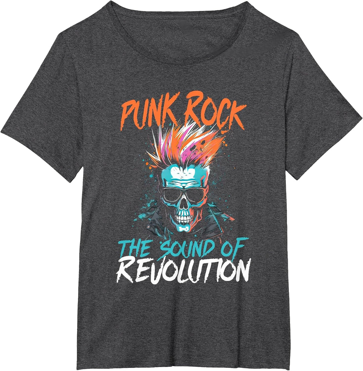 Band Rock The Sound of Revolution Alternative Emo Punk T-Shirt - Dark Heather Grey
