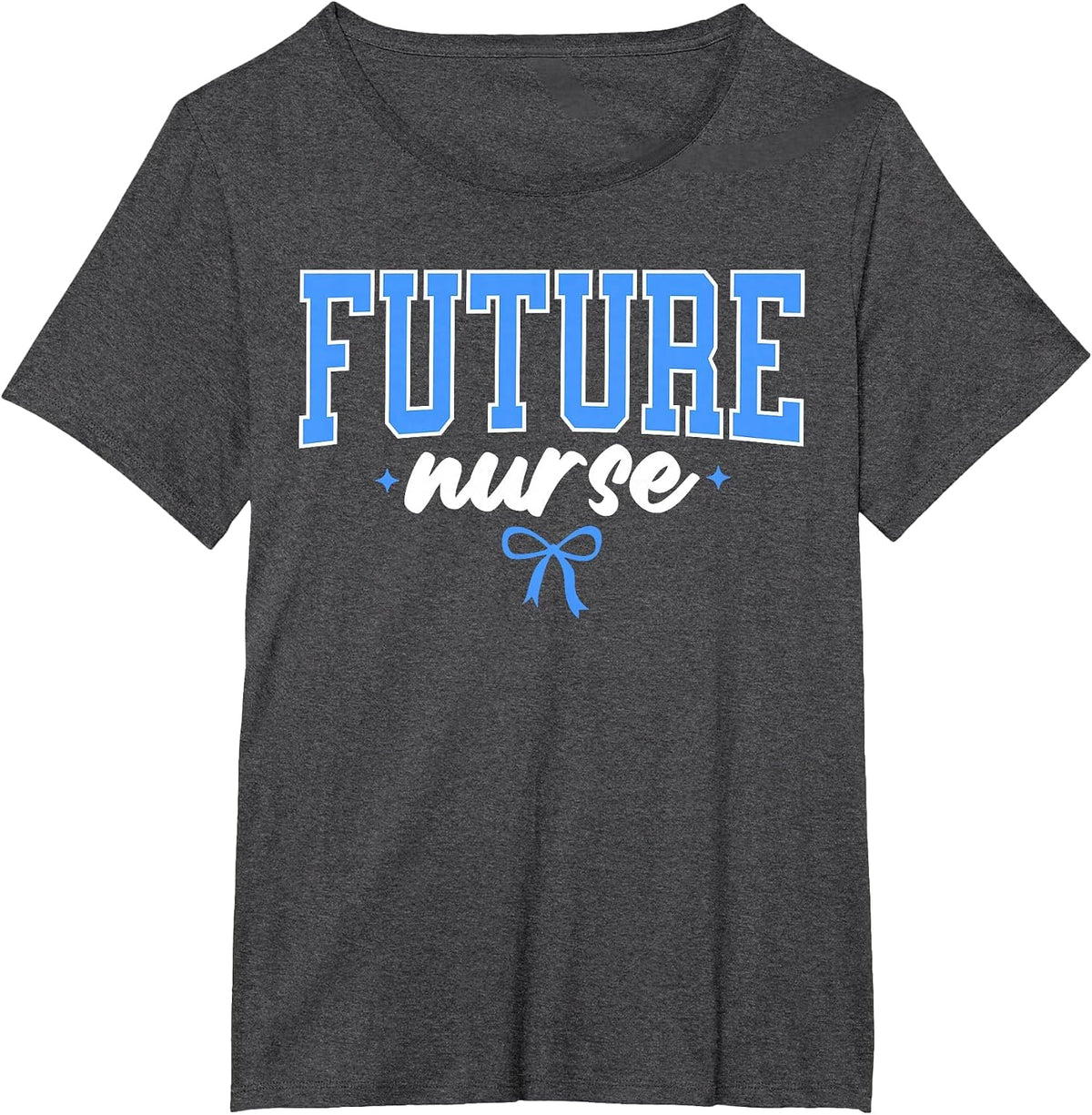 Future Nurse Nursing School Student Women Nurse in Progress T-Shirt - Dark Heather Grey