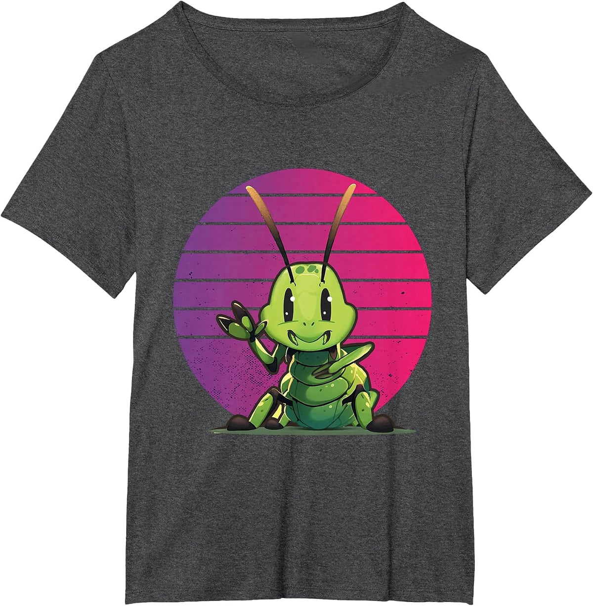 Peace Love Cricket Insects Hand Insect Nature T-Shirt - Dark Heather Grey