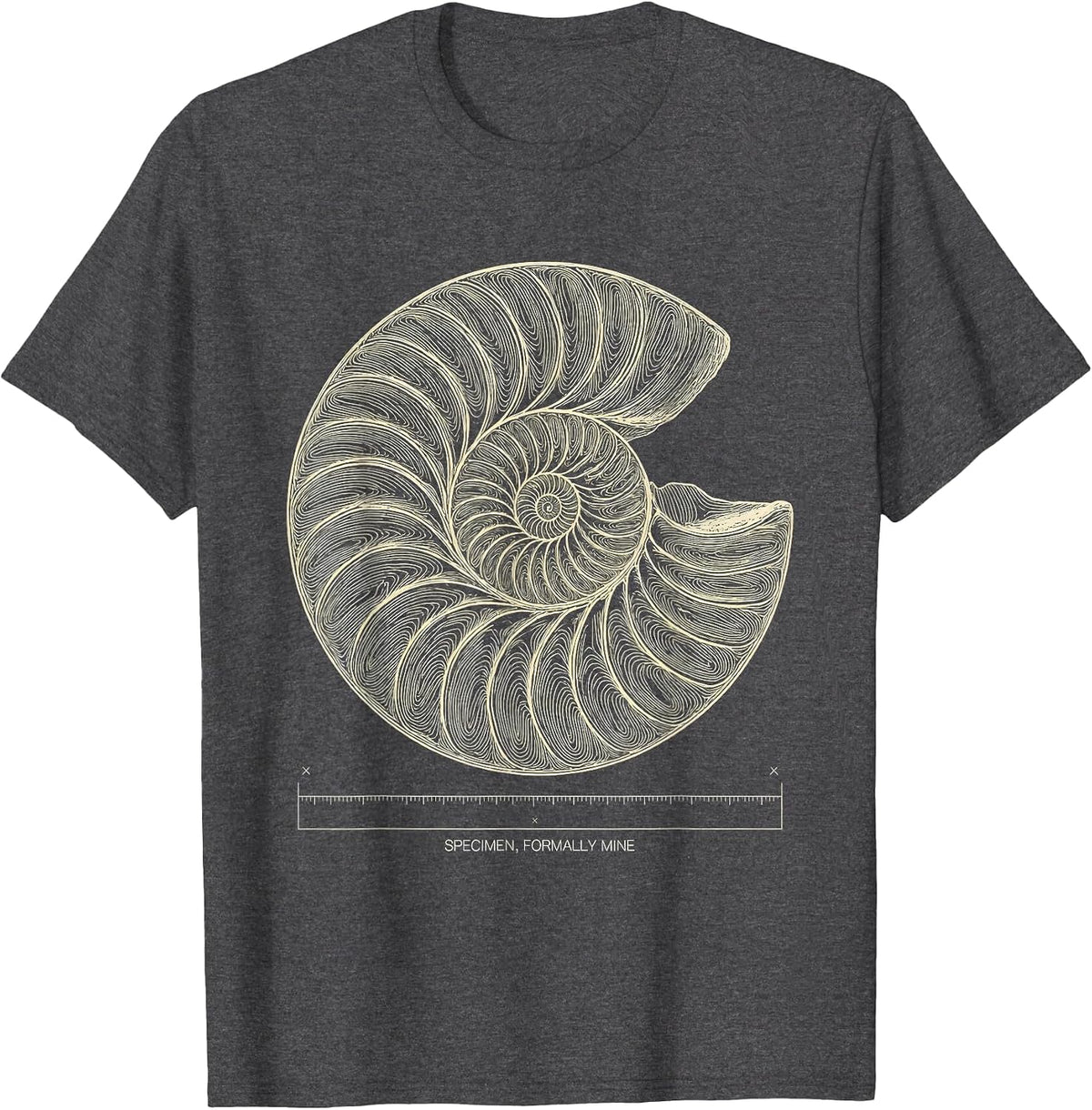 Specimen, Formally Mine Topographic Contour Funny Rock T-Shirt - Dark Heather Grey