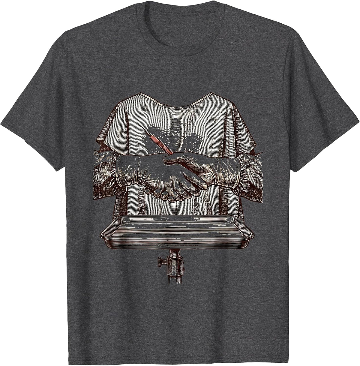 Precision Mayo Handoff Surgical Tech Pride T-Shirt - Dark Heather Grey
