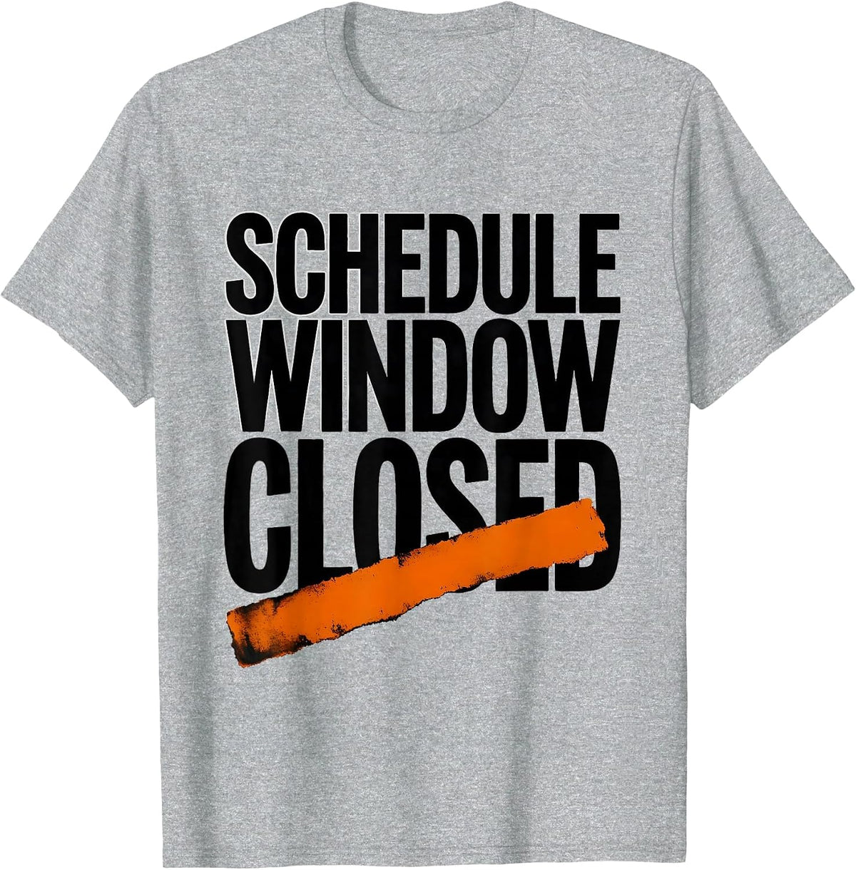 Men's Schedule Window Closed Funny School Counselor Retro Groovy T-Shirt - Heather Grey