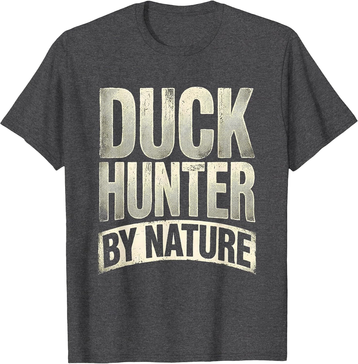 Duck Camo Duck Hunter By Nature Design T-Shirt - Dark Heather Grey