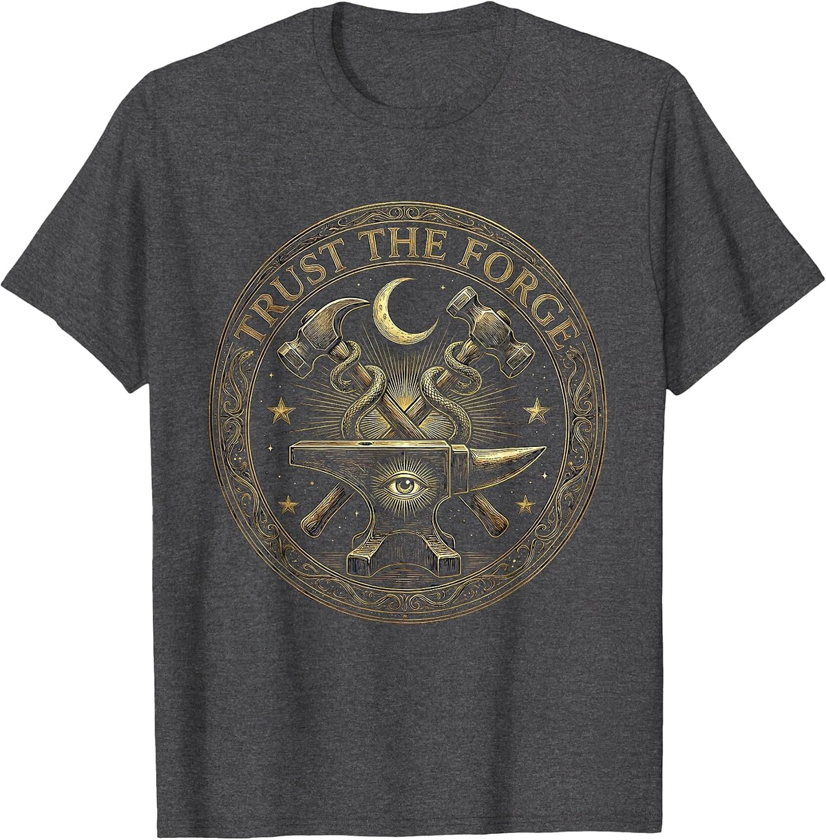 Trust the Forge Valley Forge Automotive Design T-Shirt - Dark Heather Grey