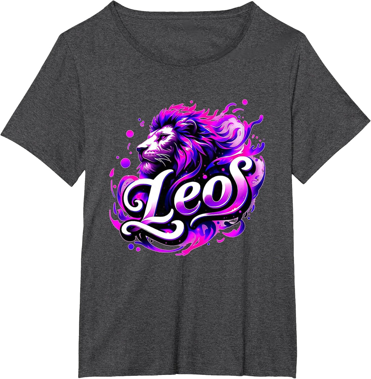Leo Zodiac Sign Astrology Shirt Leo Birthday T-Shirt - Dark Heather Grey