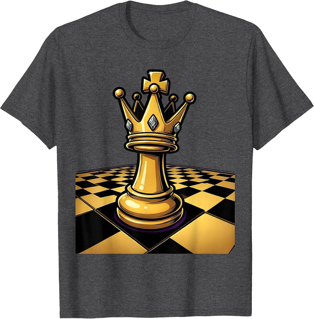Chess King Senior 2026 Graduation Graphic T-Shirt - Dark Heather Grey