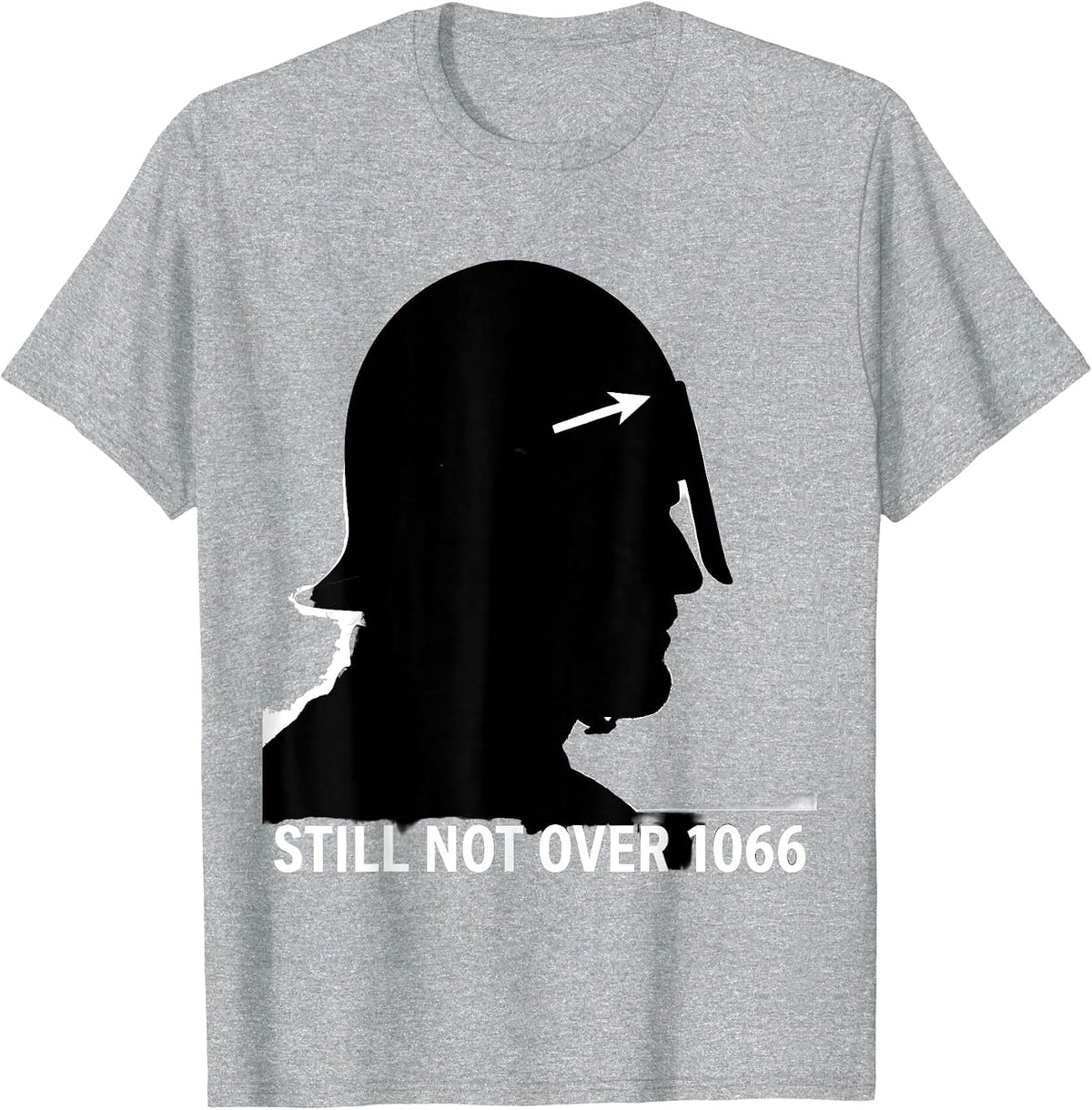 Men's Still Not Over 1066 Funny History Teacher History Buff Humor T-Shirt - Heather Grey