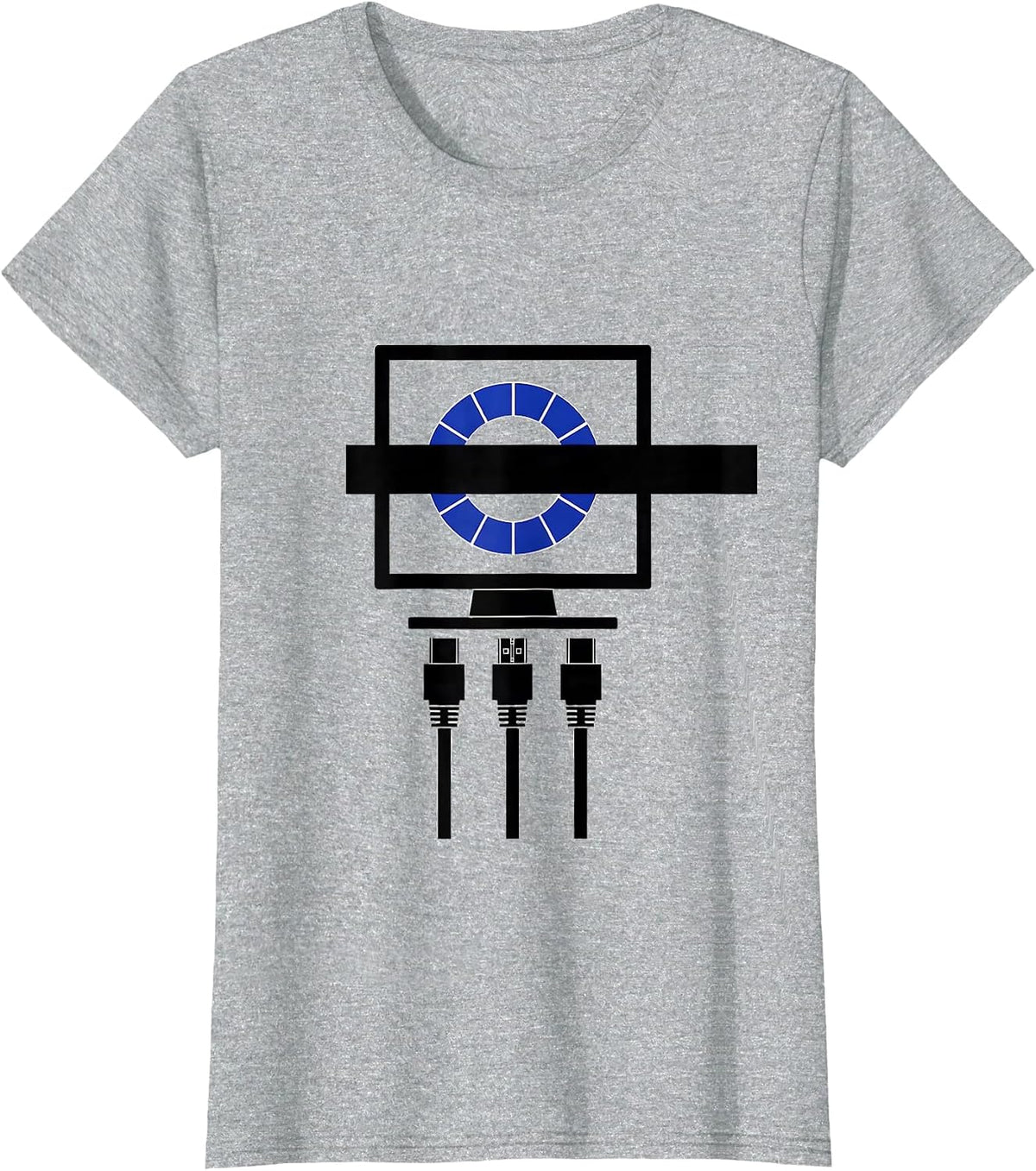 Loading Bar Tech Support Humor IT Worker Gift T-Shirt - Heather Grey