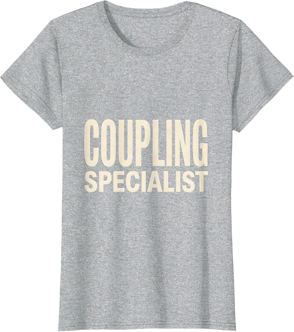 Women's Coupling Specialist Funny Plumber Pipefitter Occupational T-Shirt - Heather Grey