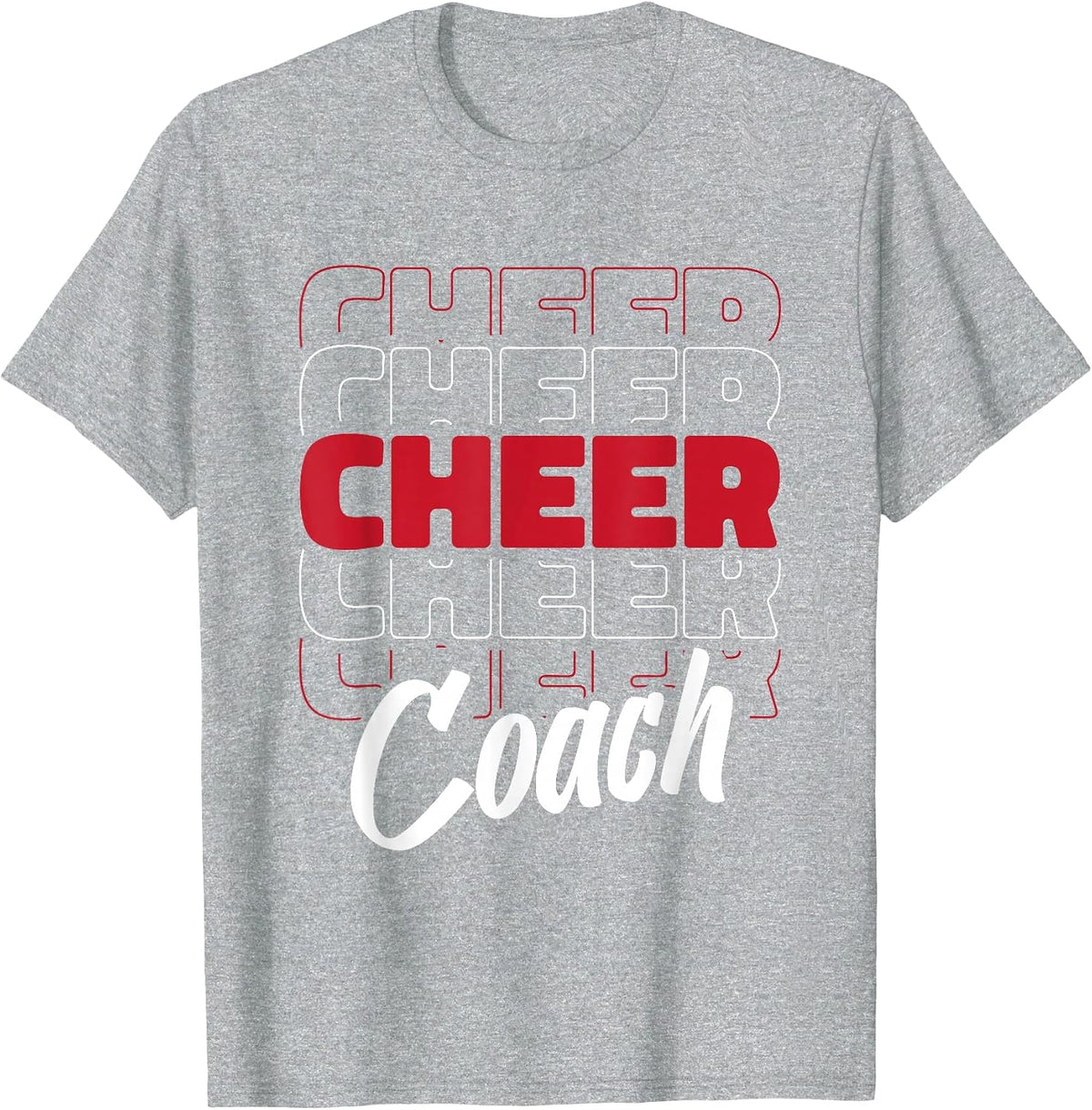 Cheerleader Coaching Cheerleading - Cheercaptain Cheer Coach T-Shirt - Heather Grey