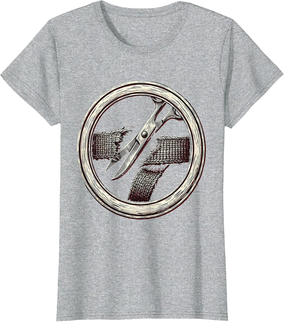 EMT Trauma Shears Cutting Seatbelt Graphic T-Shirt - Heather Grey
