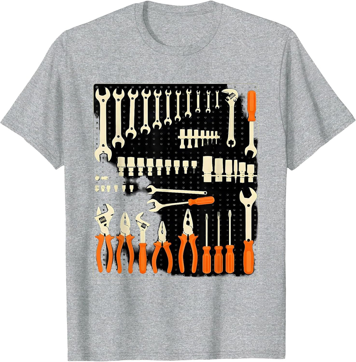 Men's Teach Your Kids To Change Oil Garage Tools T-Shirt - Heather Grey