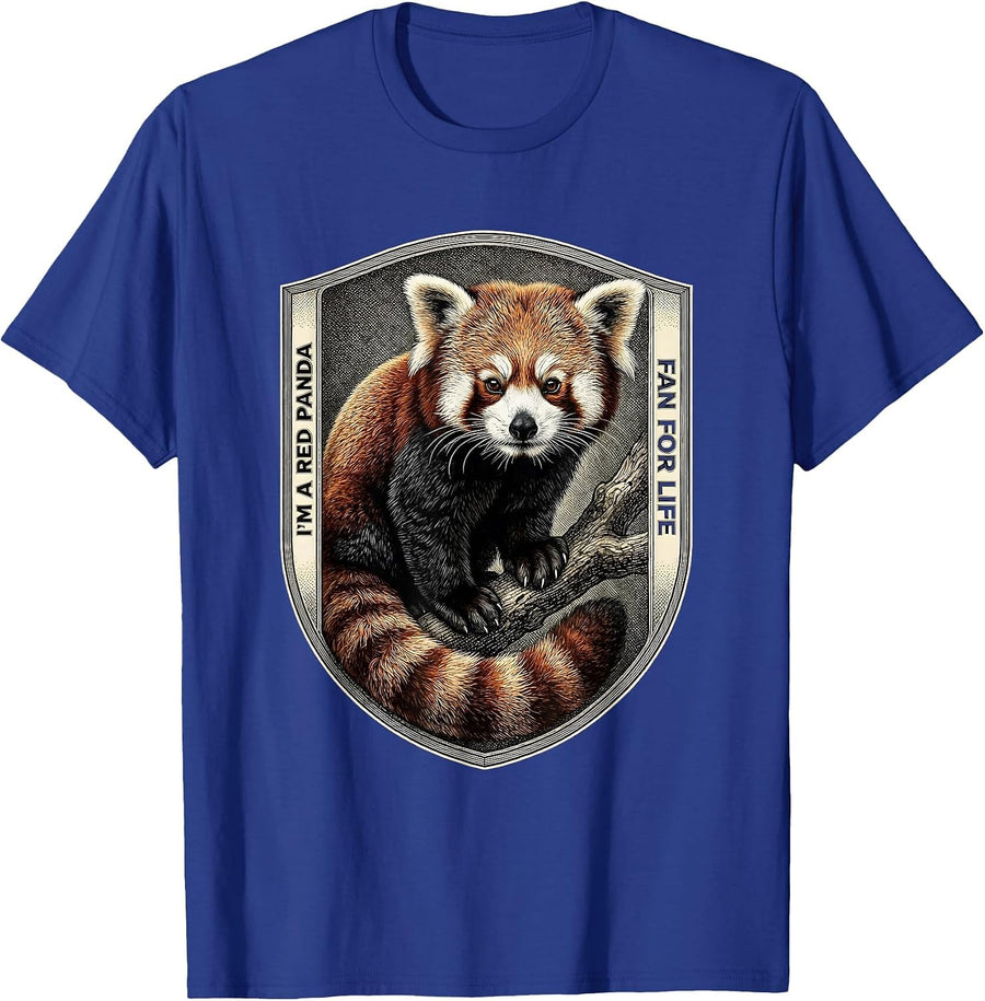 I'm A Red Panda Fan For Life Cute Red Panda Lover Gift T-Shirt - Royal Blue
