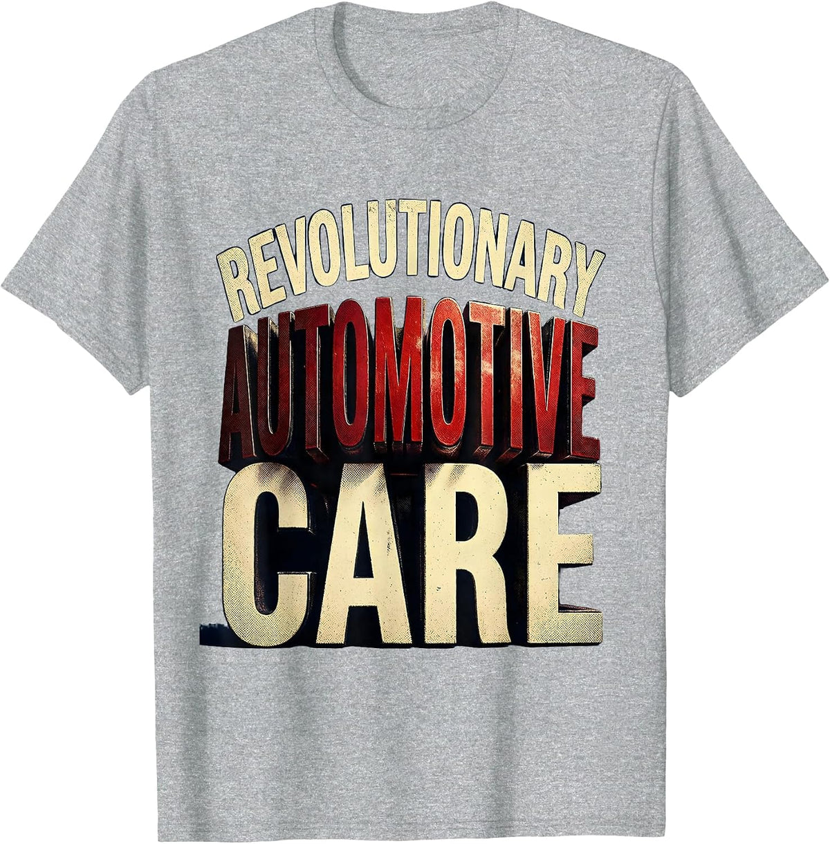 Men's Valley Forge Revolutionary Automotive Care Design T-Shirt - Heather Grey
