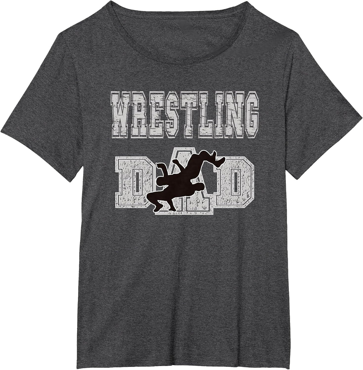 Wrestling Dad Shirt Take Down Wrestling Move Shirt T-Shirt - Dark Heather Grey