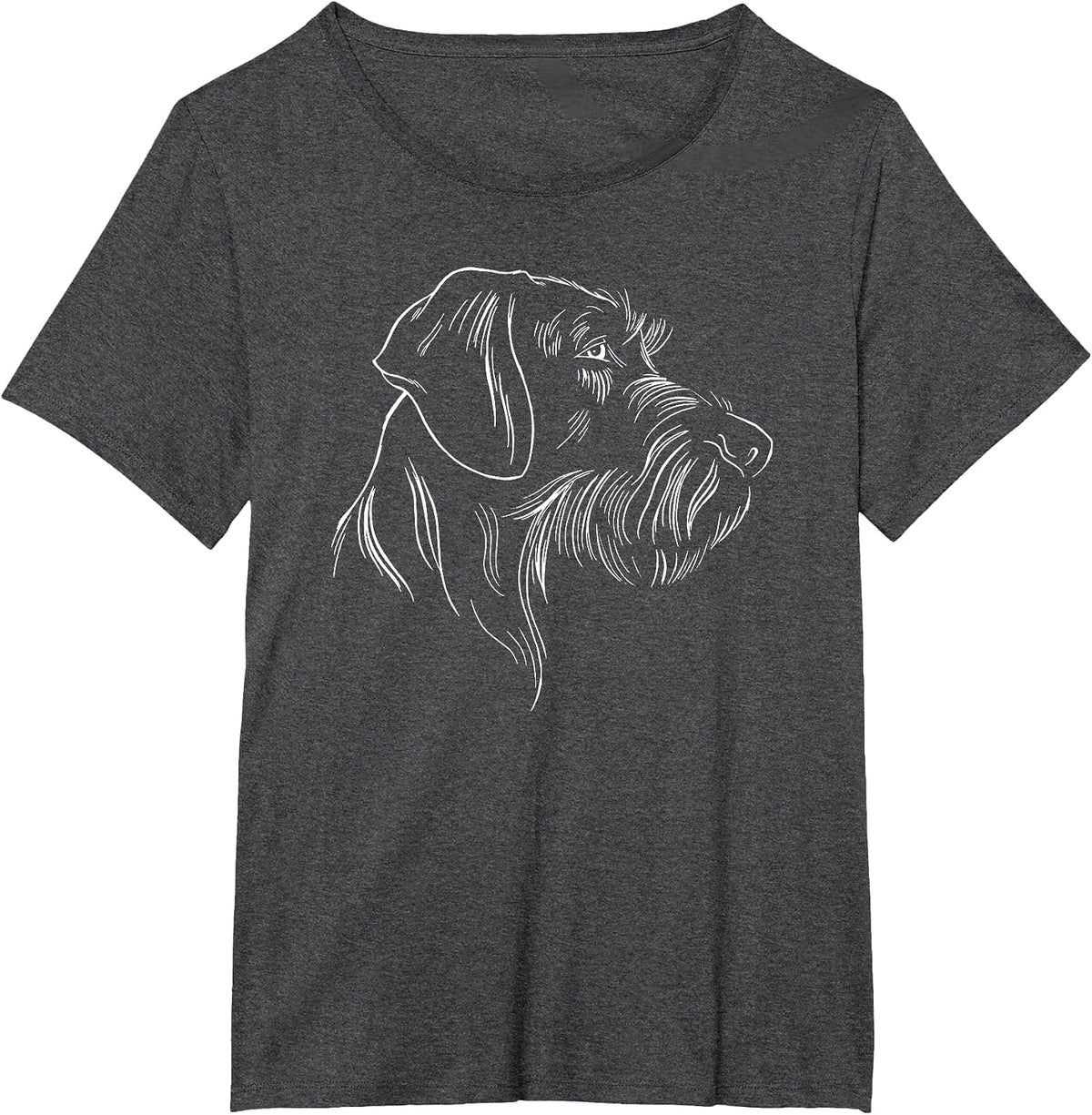 German Wire Hair German Wirehaired Dog T-Shirt - Dark Heather Grey