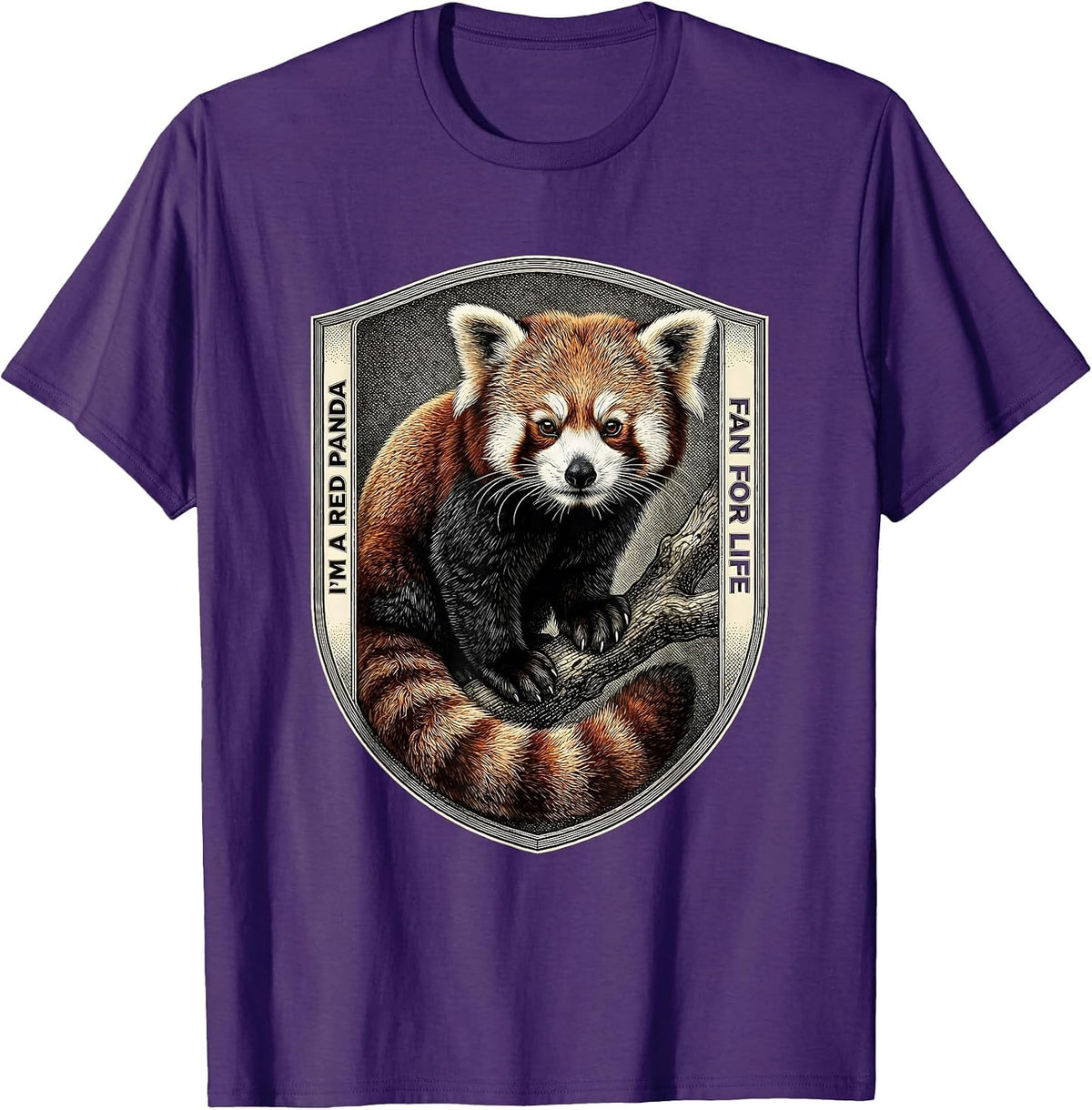 I'm A Red Panda Fan For Life Cute Red Panda Lover Gift T-Shirt - Purple
