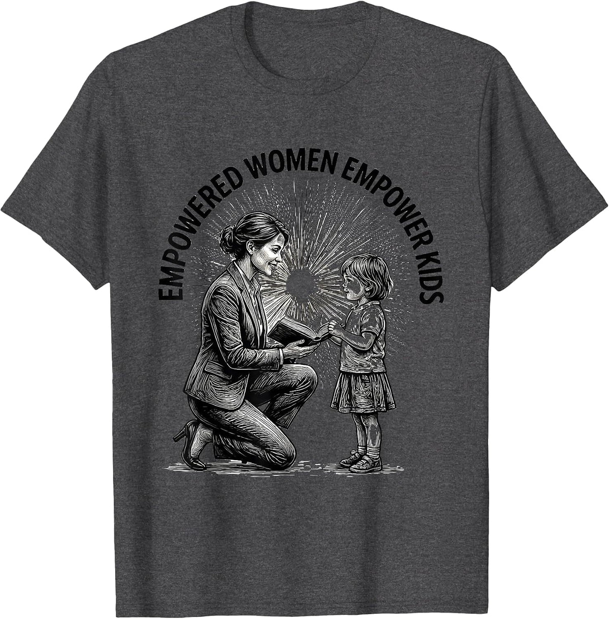 Men's Empowered Women Empower Kids Paraprofessional T-Shirt - Dark Heather Grey