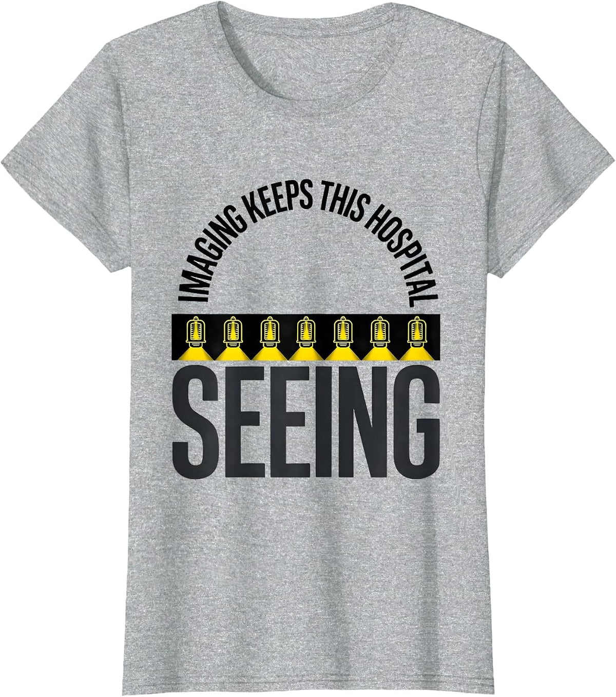 Women's Imaging Keeps This Hospital Seeing Vintage Radiology Tech T-Shirt - Heather Grey
