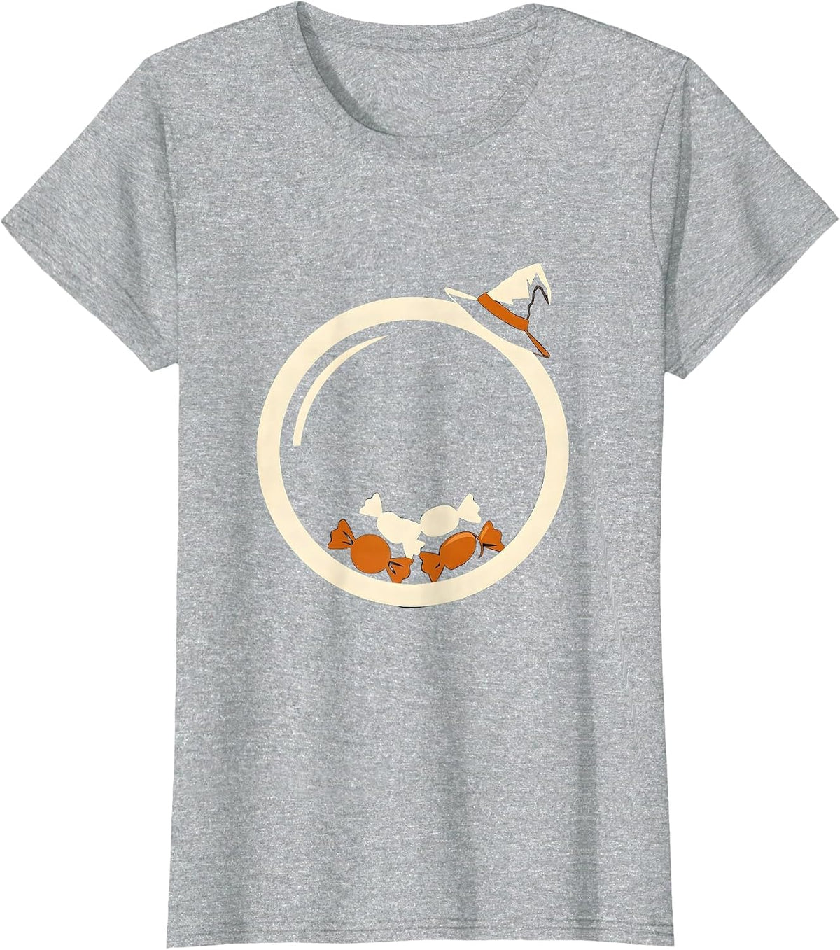 Trial Lens Candy Bowl Halloween Optometrist Eye Doctor Humor T-Shirt - Heather Grey