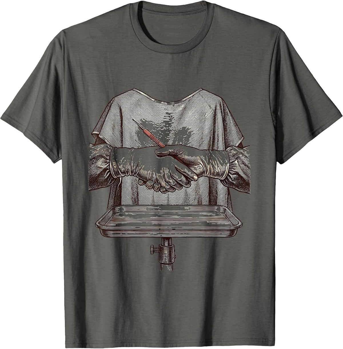 Precision Mayo Handoff Surgical Tech Pride T-Shirt - Asphalt Grey