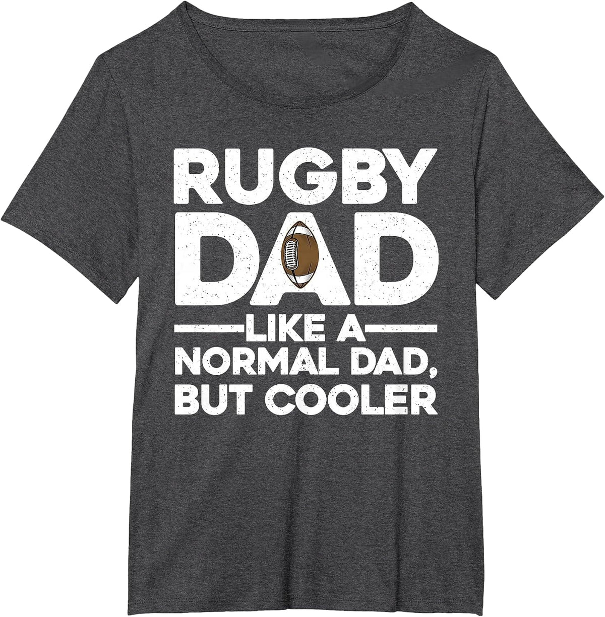 Funny Rugby Design for Dad Men Professional Rugby Player T-Shirt - Dark Heather Grey