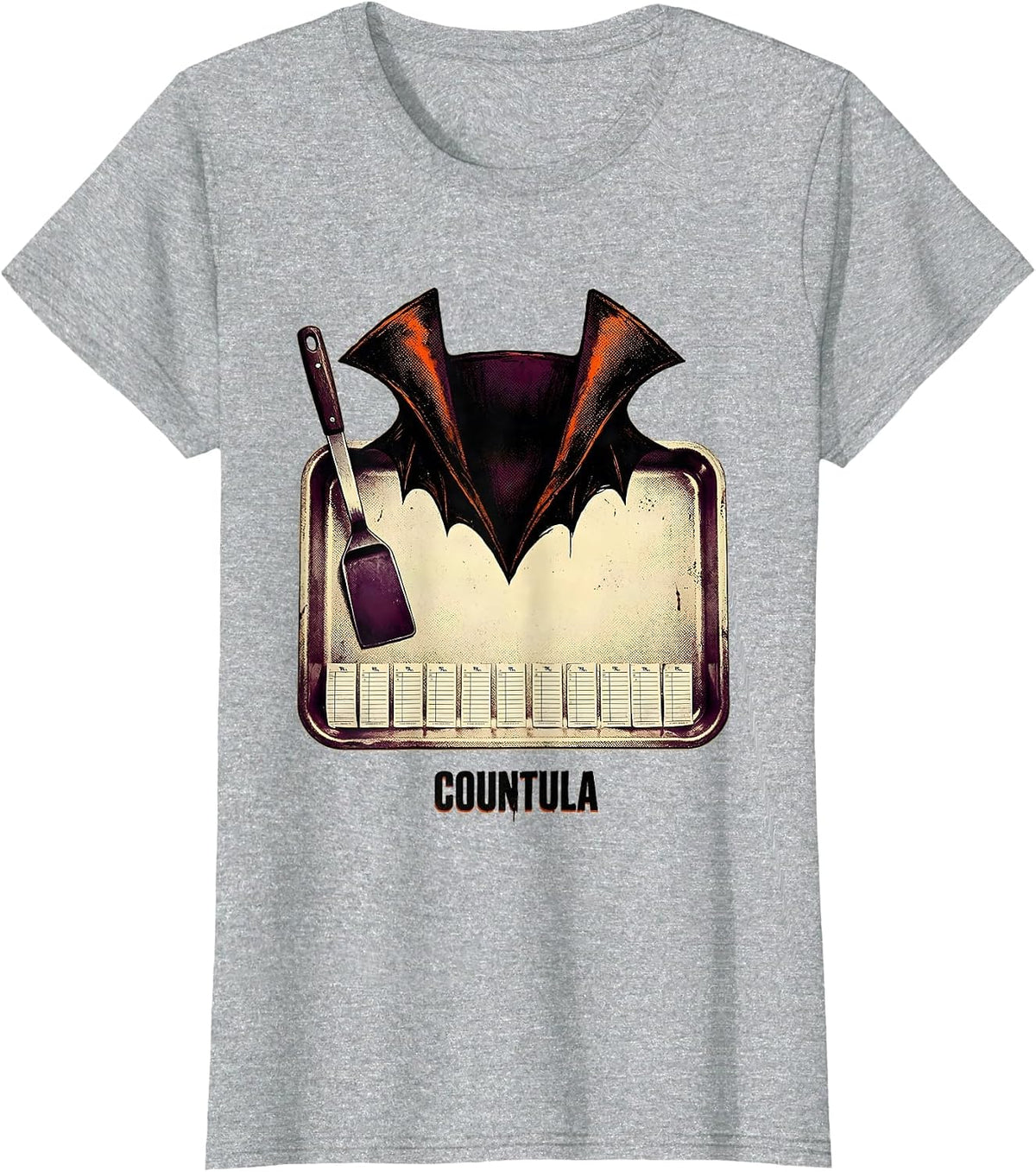 Countula Funny Pharmacy Staff Halloween Pharmacist Tech Crew T-Shirt - Heather Grey