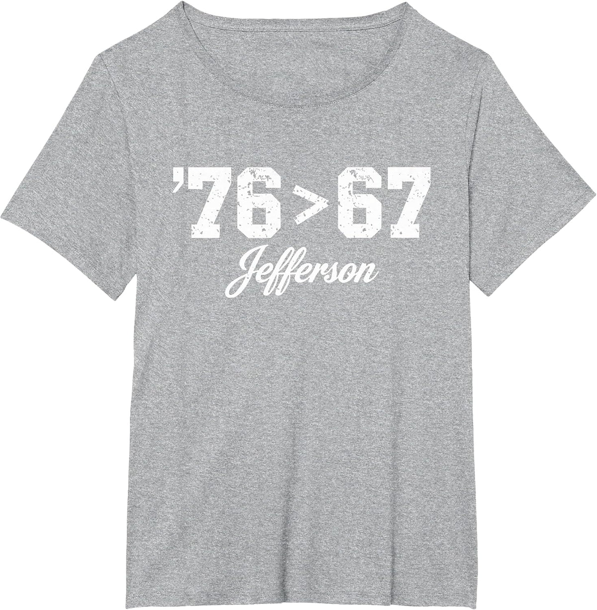 Thomas Jefferson '76 > 67 Self-Evident Make History Fun T-Shirt - Heather Grey