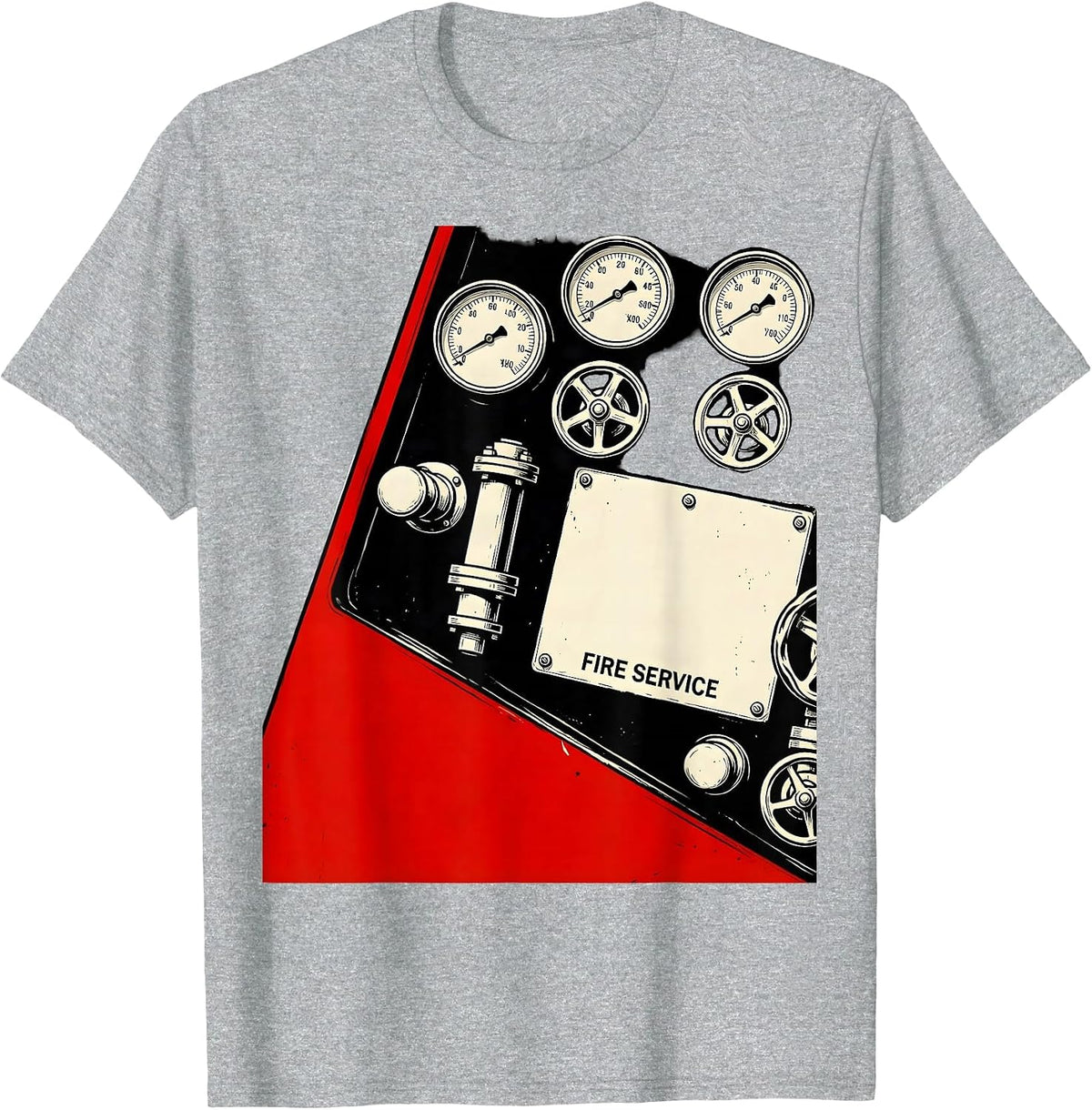 Men's Fire Service Constructivist Firefighter Humor Fireman Pride T-Shirt - Heather Grey