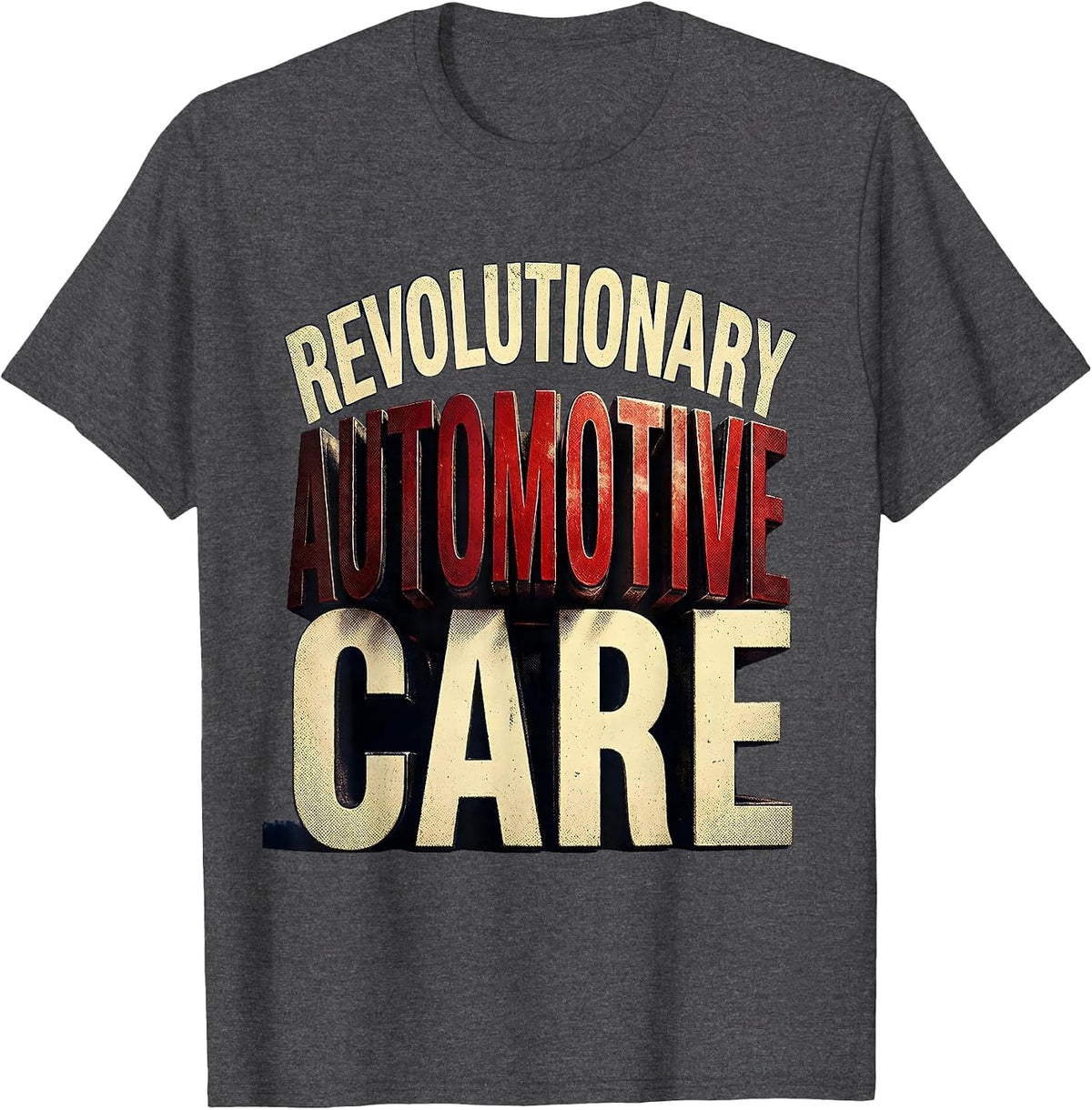 Men's Valley Forge Revolutionary Automotive Care Design T-Shirt - Dark Heather Grey