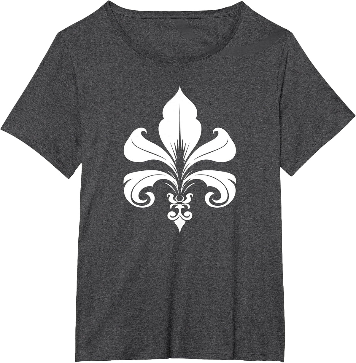 Fleur de Lis T-Shirt - Dark Heather Grey