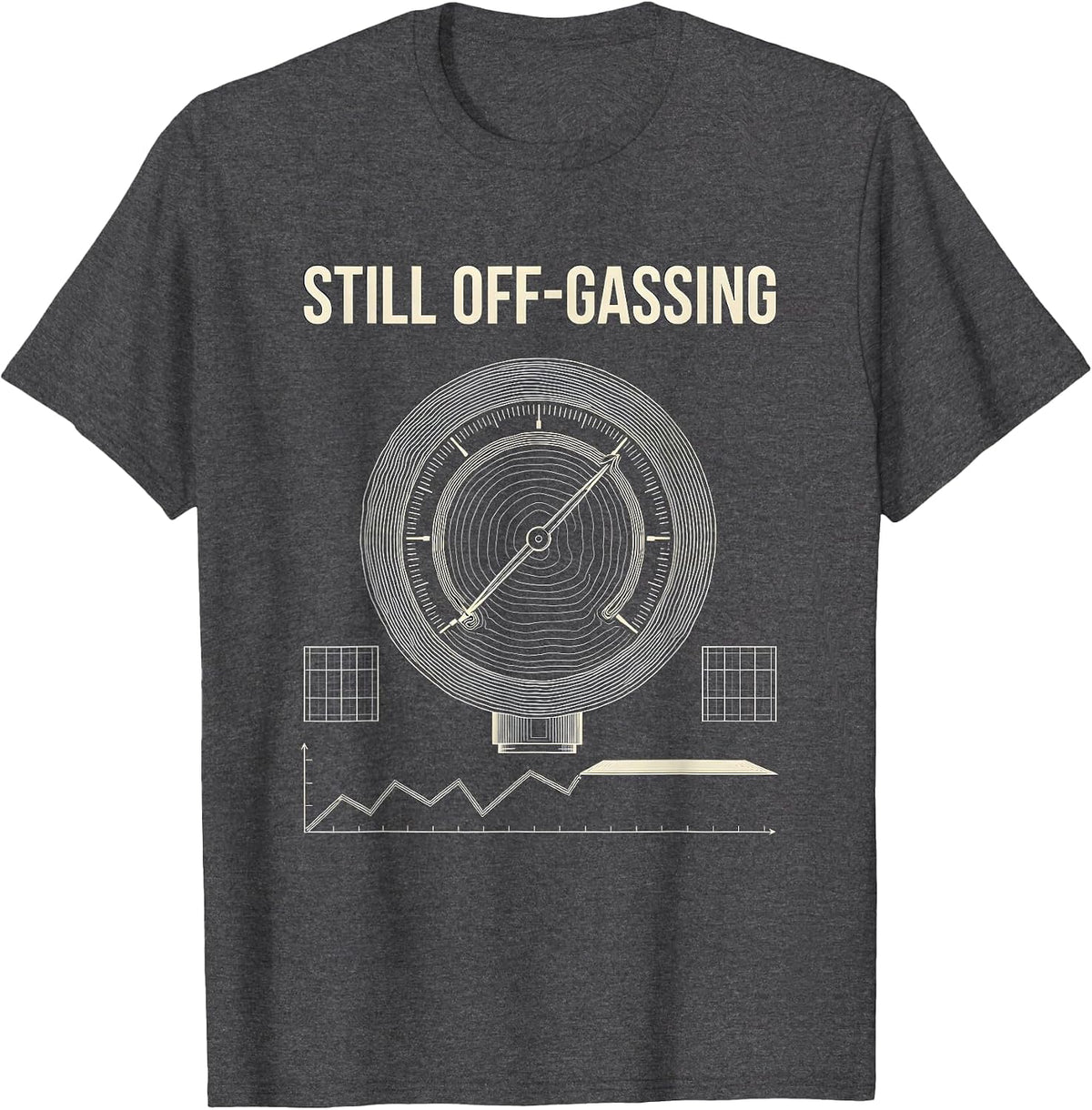 Still Off-Gassing Funny Scuba Diving Diver Humor T-Shirt - Dark Heather Grey