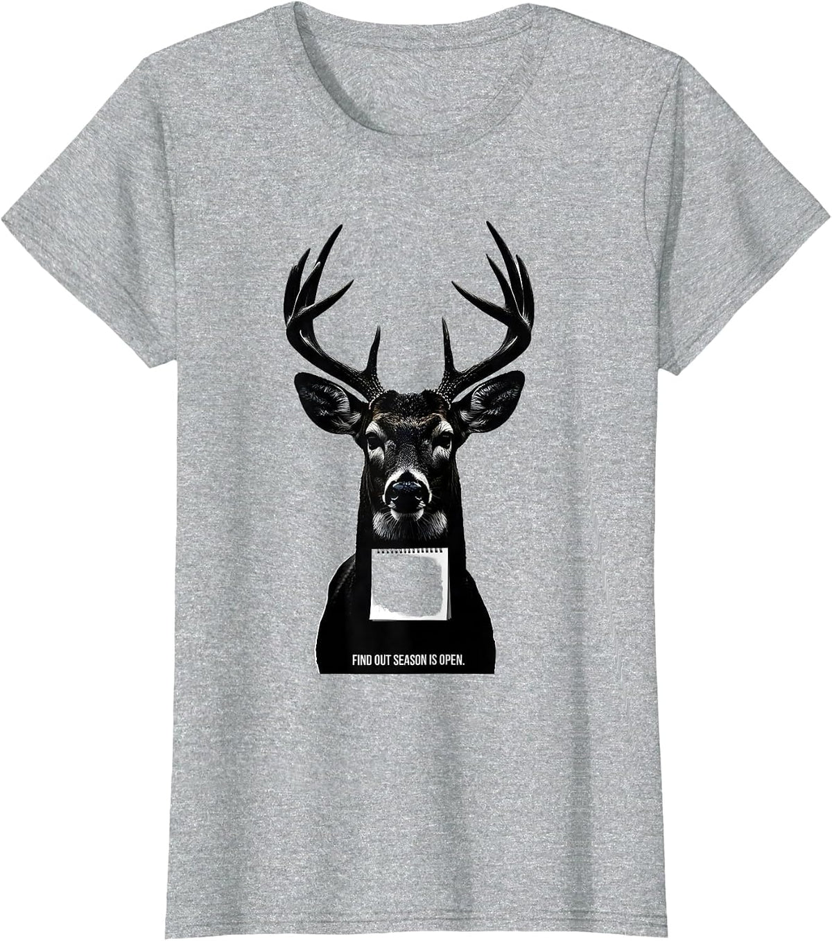 Find Out Season Is Open Vintage Funny Hunter Humor T-Shirt - Heather Grey