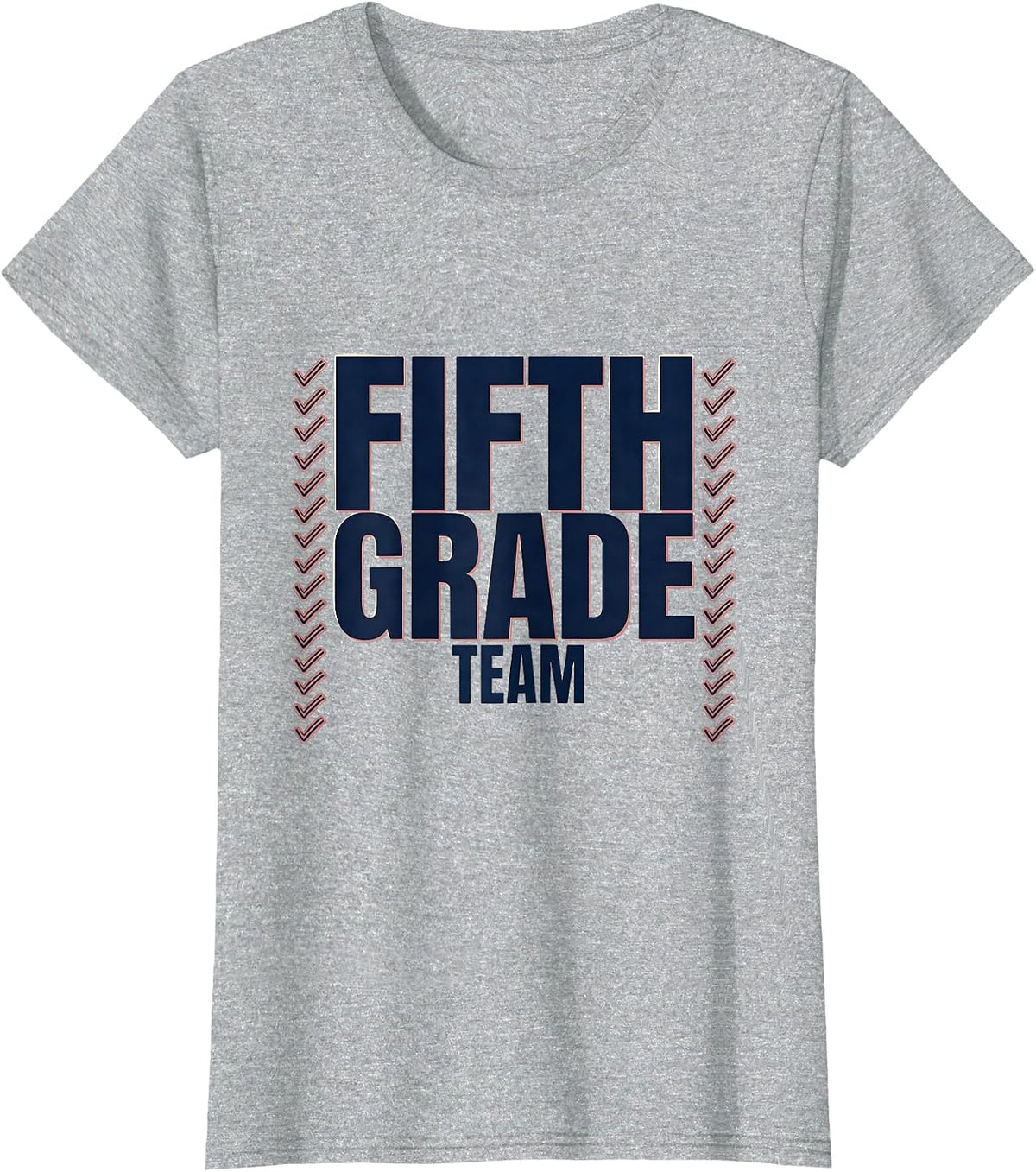 Team Fifth Grade Floral Back To School Teacher Gift T-Shirt - Heather Grey