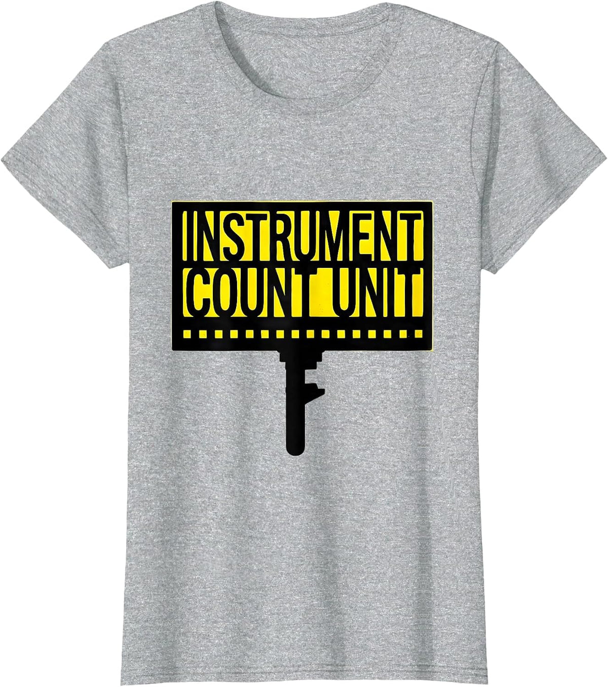 Women's Instrument Count Unit Stencil Graphic Surgical Tech T-Shirt - Heather Grey