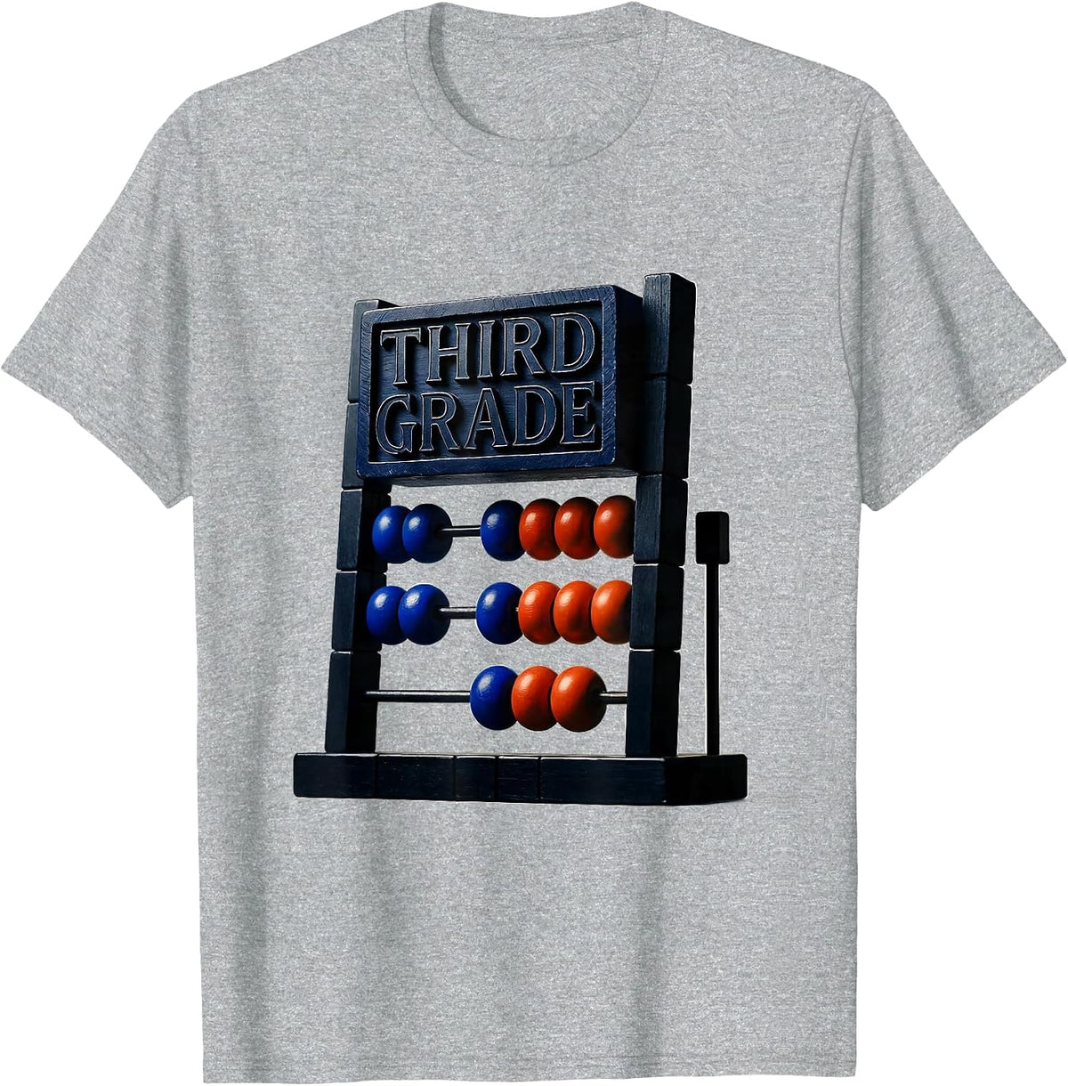 Men's Third Grade Retro Teacher Student Back To School T-Shirt - Heather Grey
