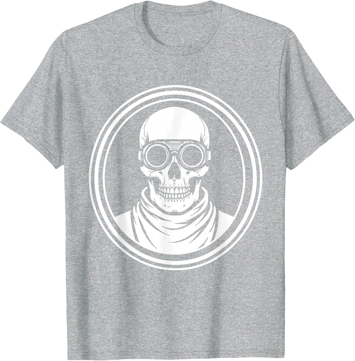 Men's Radiology Skull Lead Apron Protective Goggles T-Shirt - Heather Grey