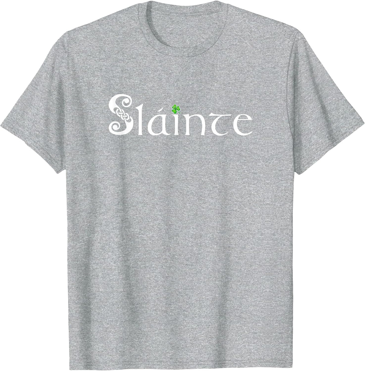Slainte, Sláinte - Irish Cheers, Health, St. Patrick's Day T-Shirt - Heather Grey