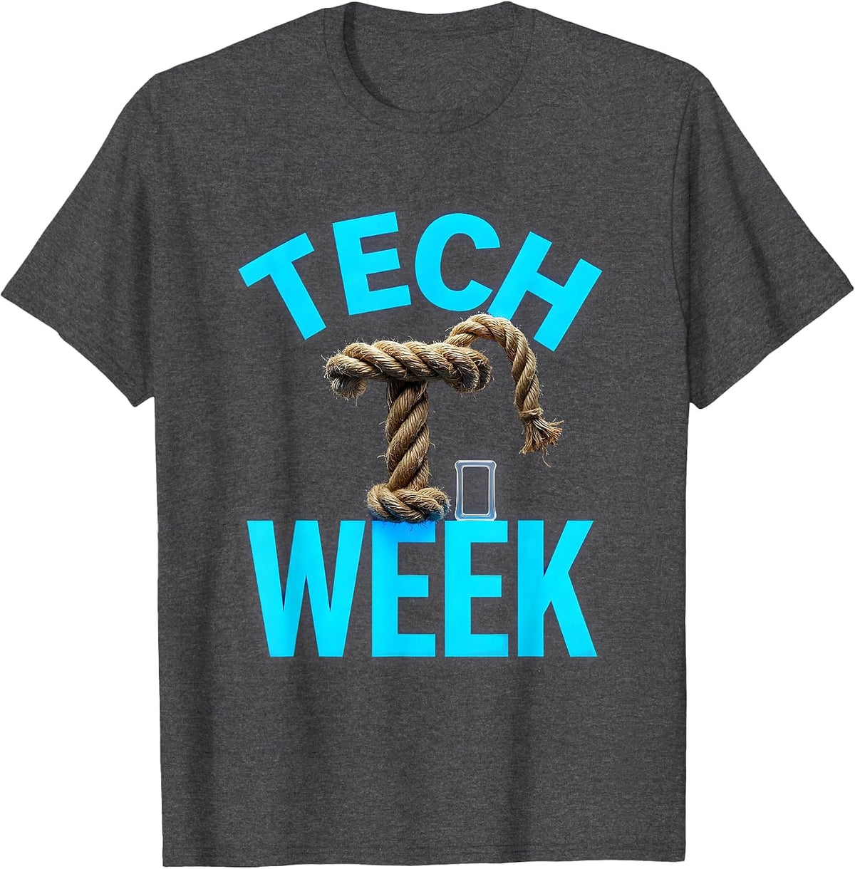 Men's Tech Week Funny Theatre Kid Musical Broadway Actor Humor T-Shirt - Dark Heather Grey