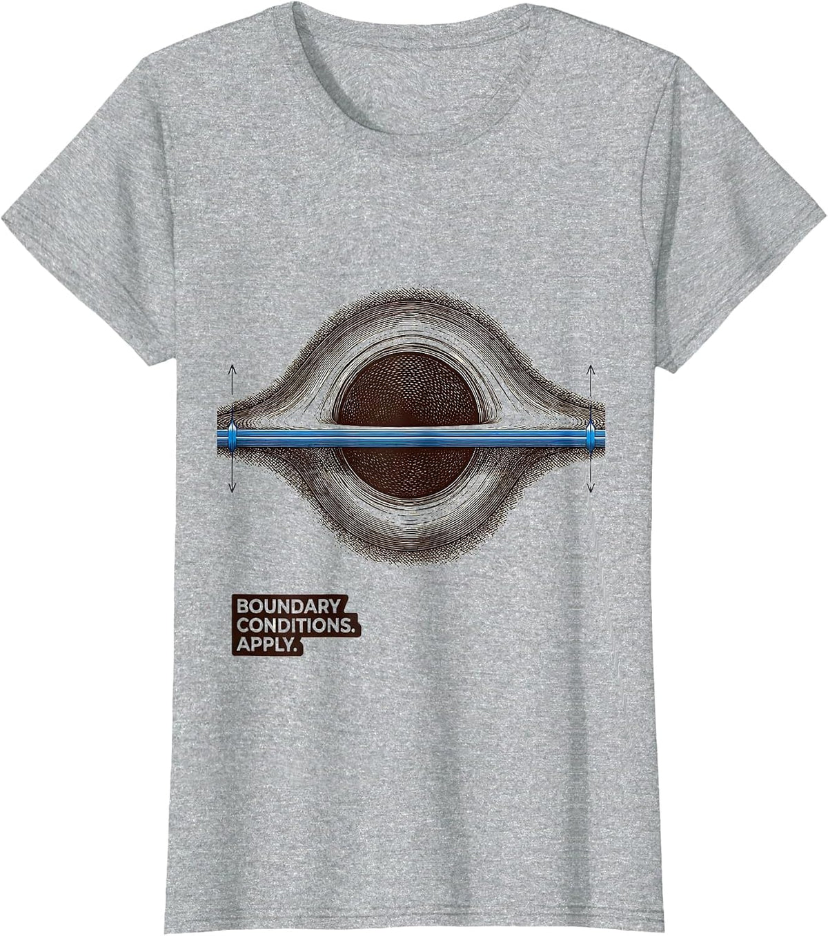 Boundary Conditions Apply Physics Astrophysicist Science T-Shirt - Heather Grey