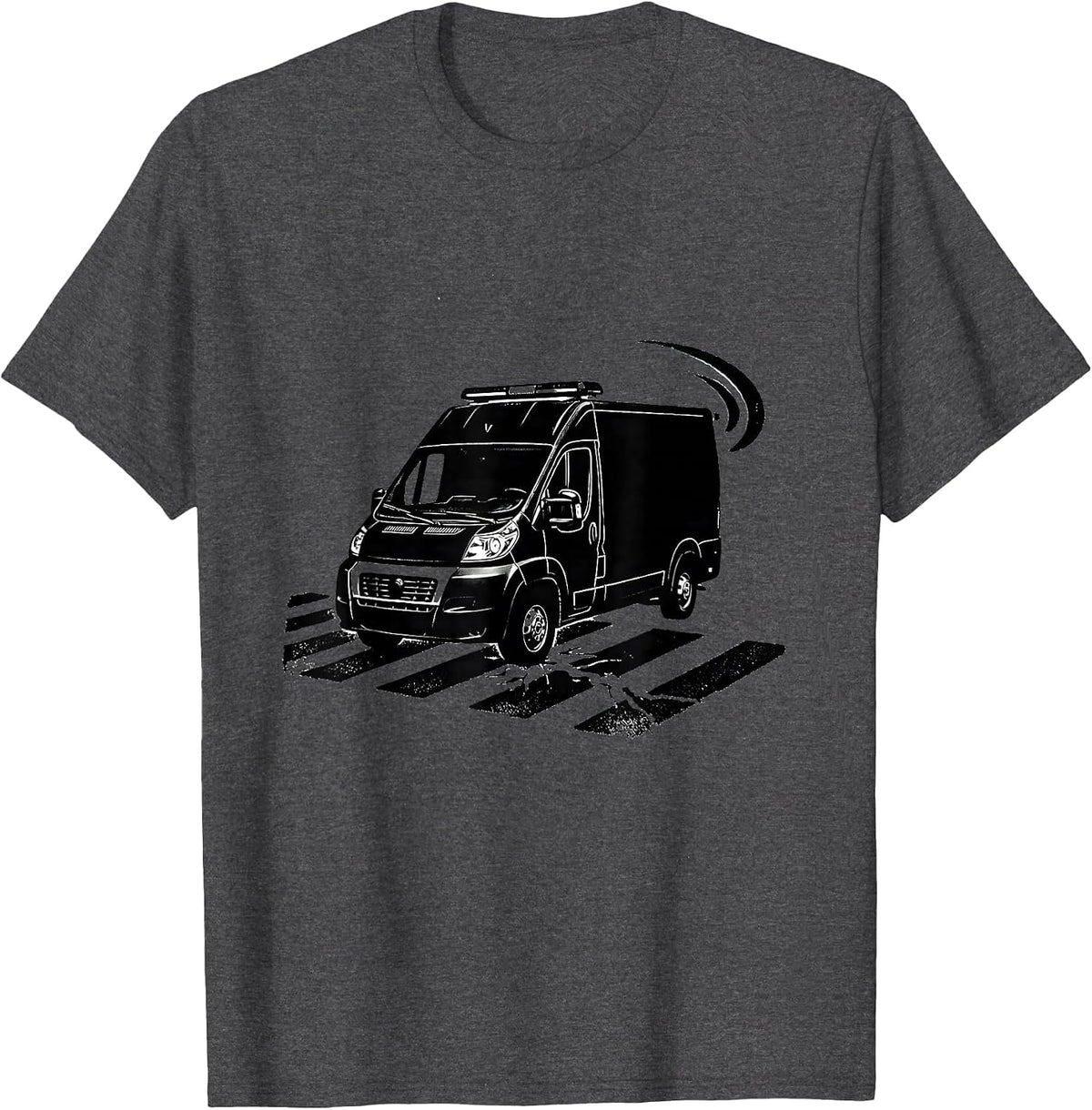 Ambulance Stamp EMT Paramedic EMS Humor T-Shirt - Dark Heather Grey